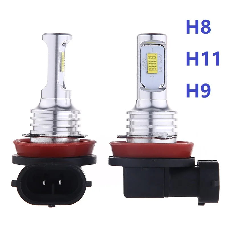 2-Pack H4 H7 H11 LED Headlight & Fog Light Bulbs 6000K 16000LM