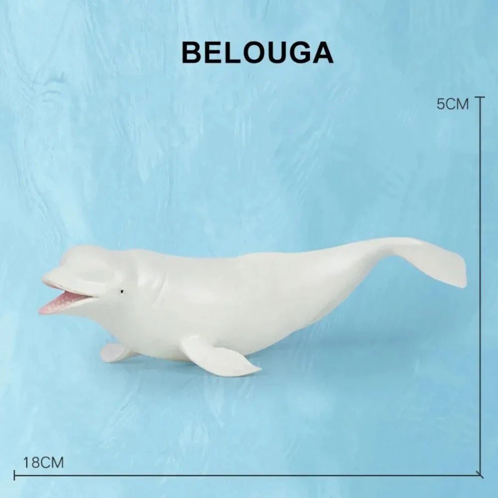 Ocean Animal Figurines – Shark, Whale & Dolphin PVC Models
