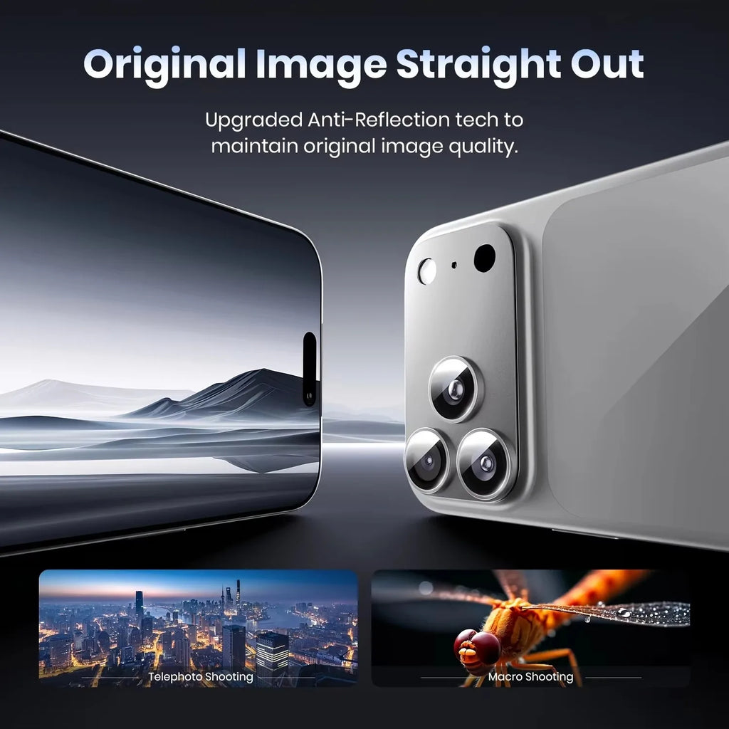 2-Pack iPhone 17/18 Pro Max Camera Lens Protector Metal Frame