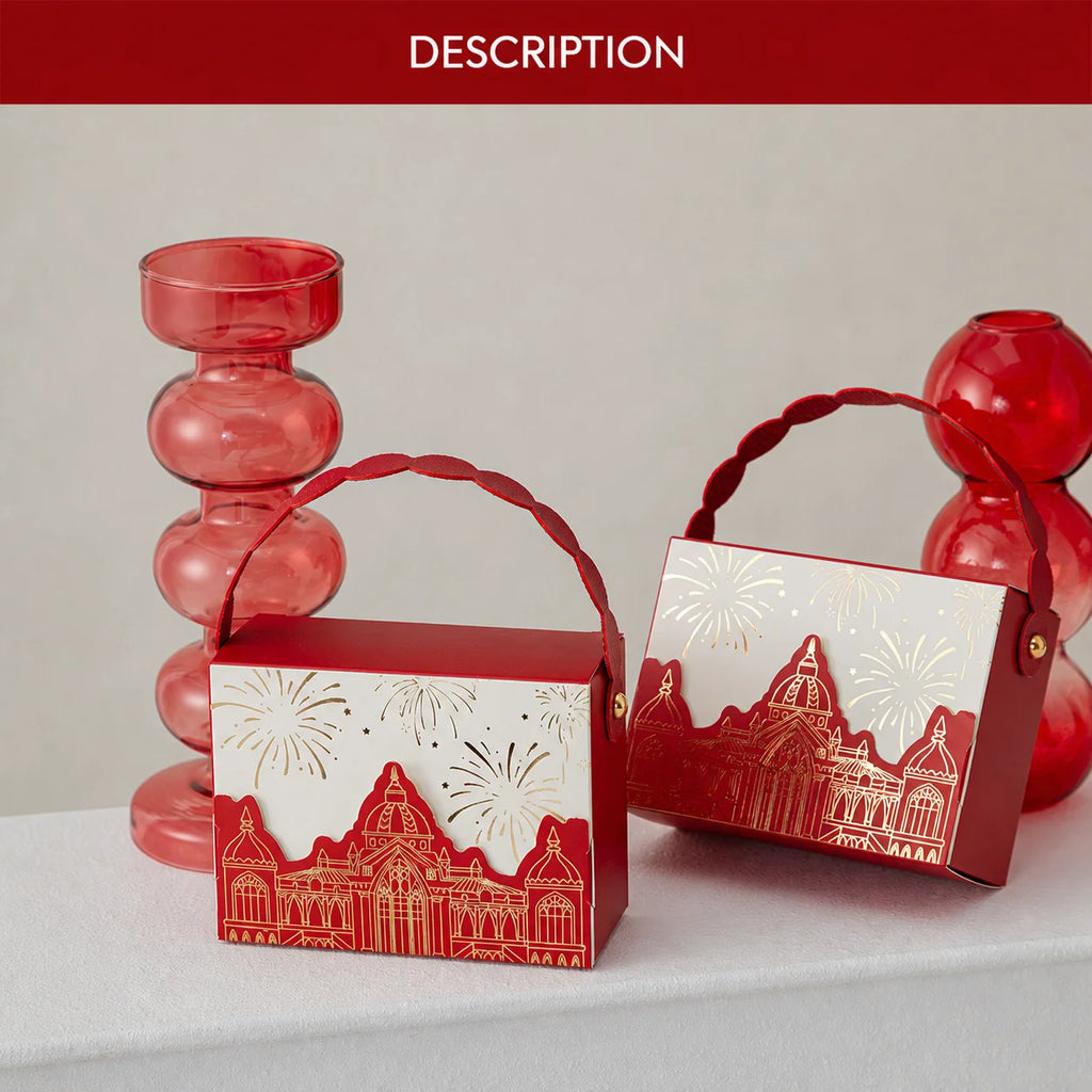 Elegant Wedding Favor Box – Foldable Cardstock Candy Gift Box