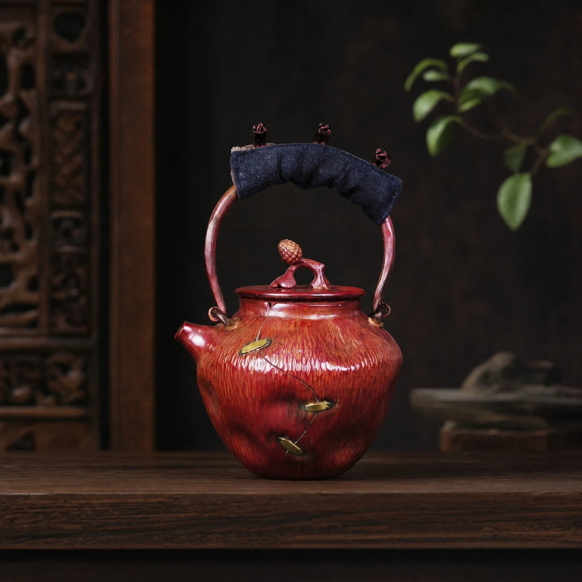 Copper Tea Kettle with Lid | Induction Compatible Retro Kettle