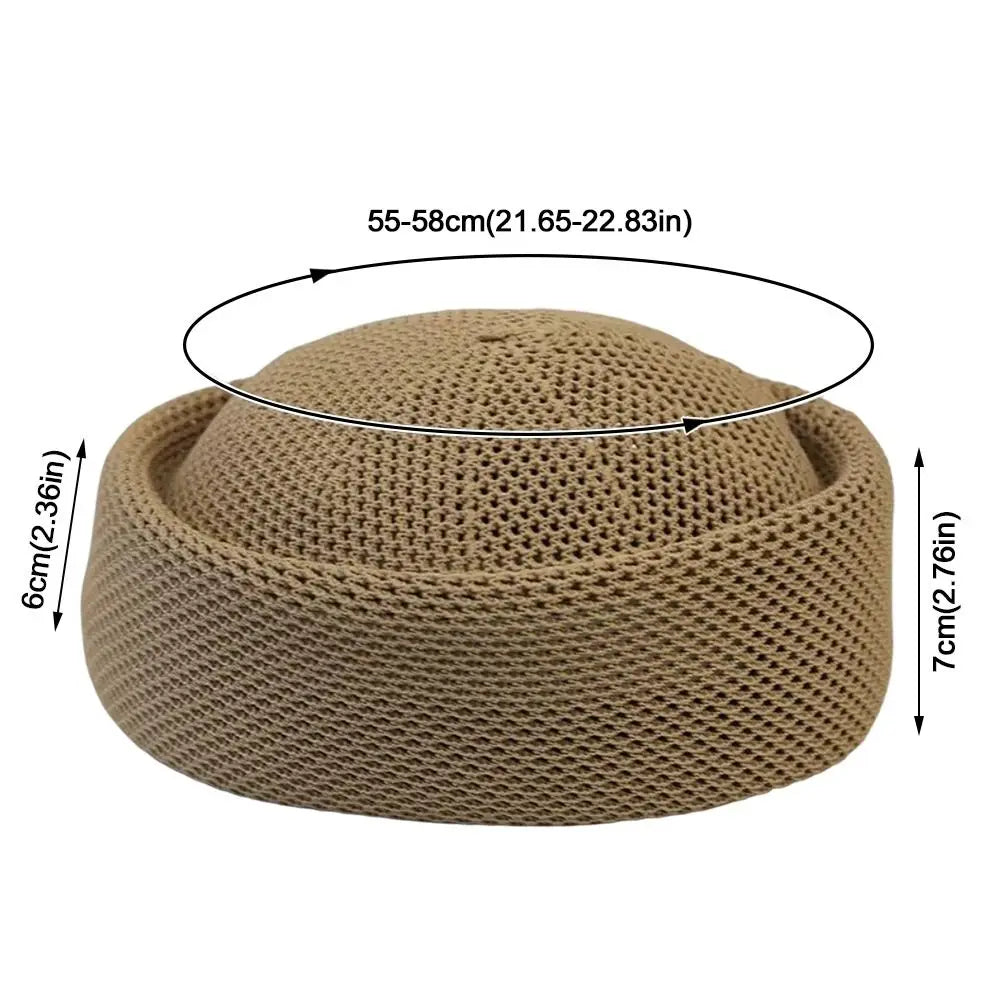 Retro Hard Beret Painter Hat – Breathable Women's Sun Cap
