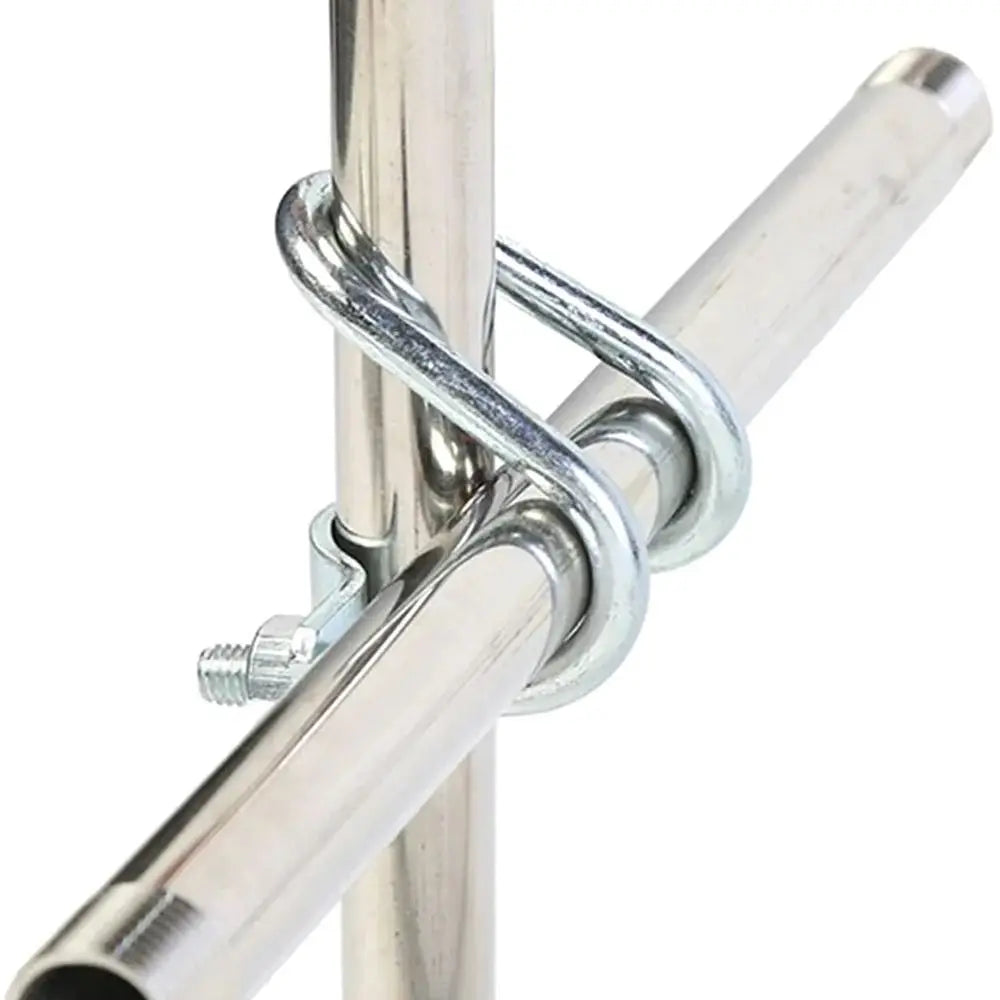 Galvanized Double U Cross Clamp M8 | Pipe Tube Clip 20–50mm