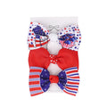 3-Piece Kids USA Patriotic Handmade Hair Clips | Girls Hairpins
