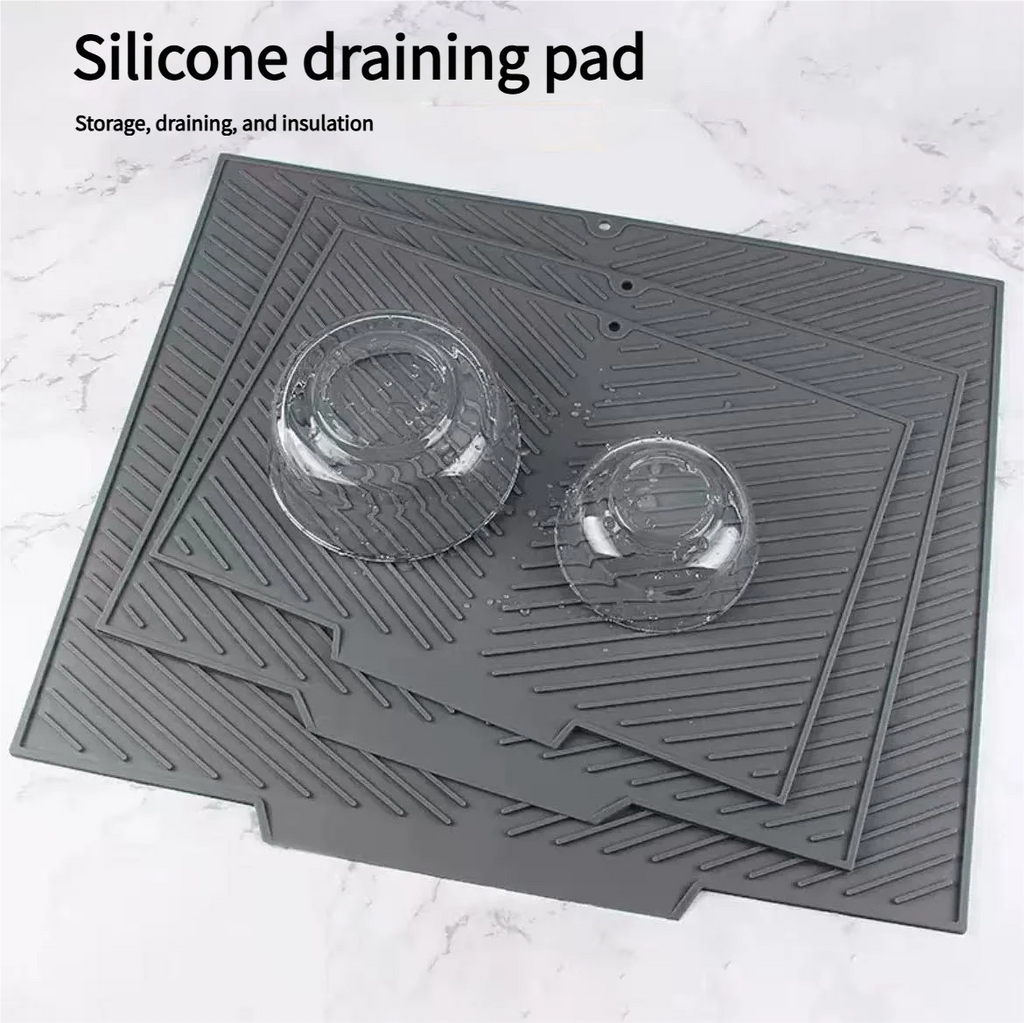Food-Grade Silicone Dish Drying Mat – Heat-Resistant, Foldable