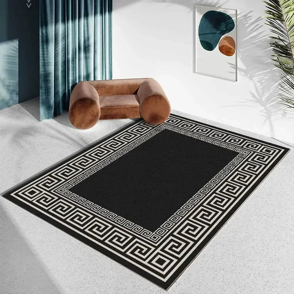 Modern Soft Non-Slip Area Rug – Plant Pattern Carpet