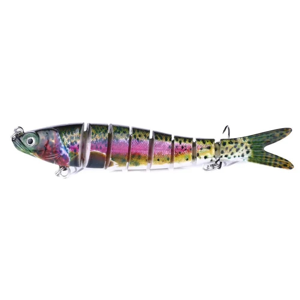 8-Segment Jointed Swimbait Sinking Wobbler – 13.7cm 27g Bass Lure