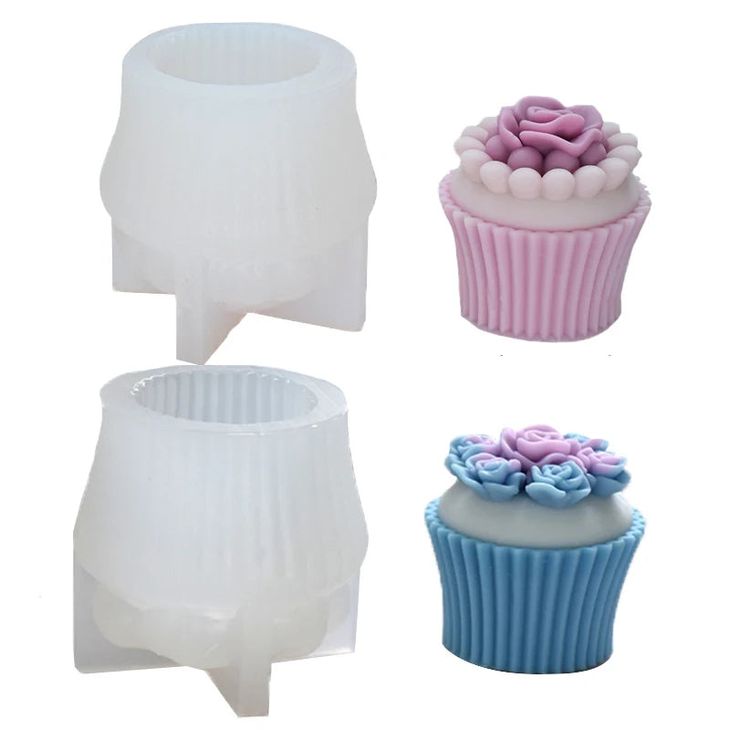 Silicone Cake Cup Mold – DIY Candle Soap Resin Plaster Craft