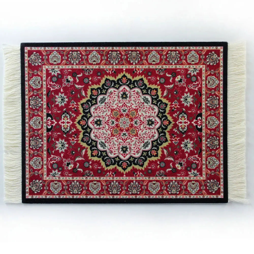 Persian Carpet Mouse Pad – Anti-Slip Rubber Gaming Mat 18×26cm