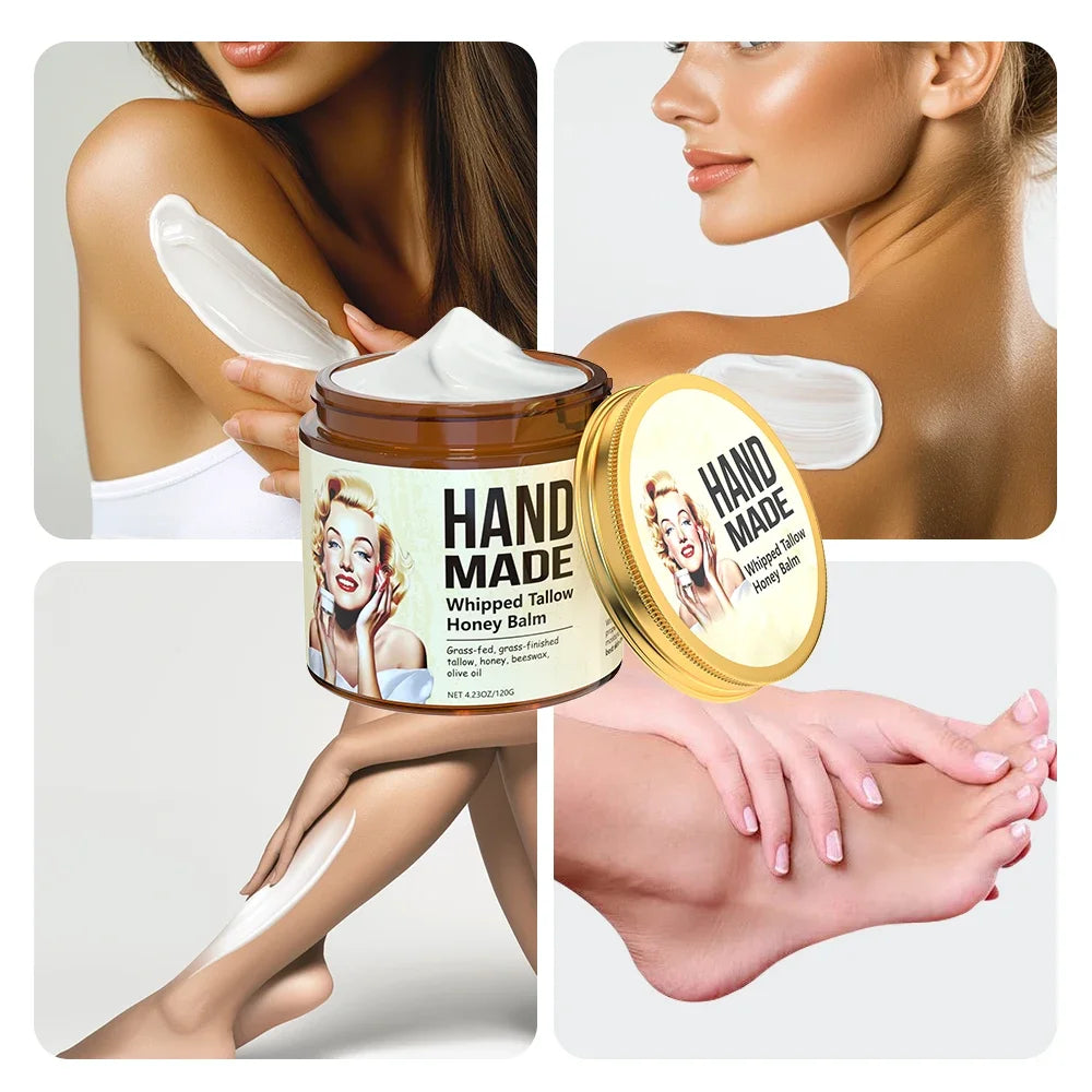 Honey Whipped Tallow Face Cream – Natural Deep Moisturizer