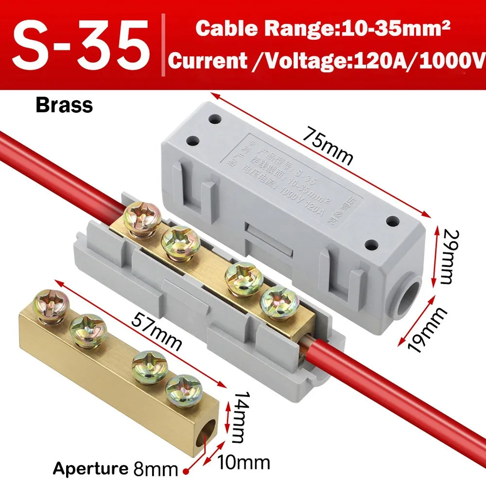 Brass Quick Wire Connector – High Power Splitter Terminal Block