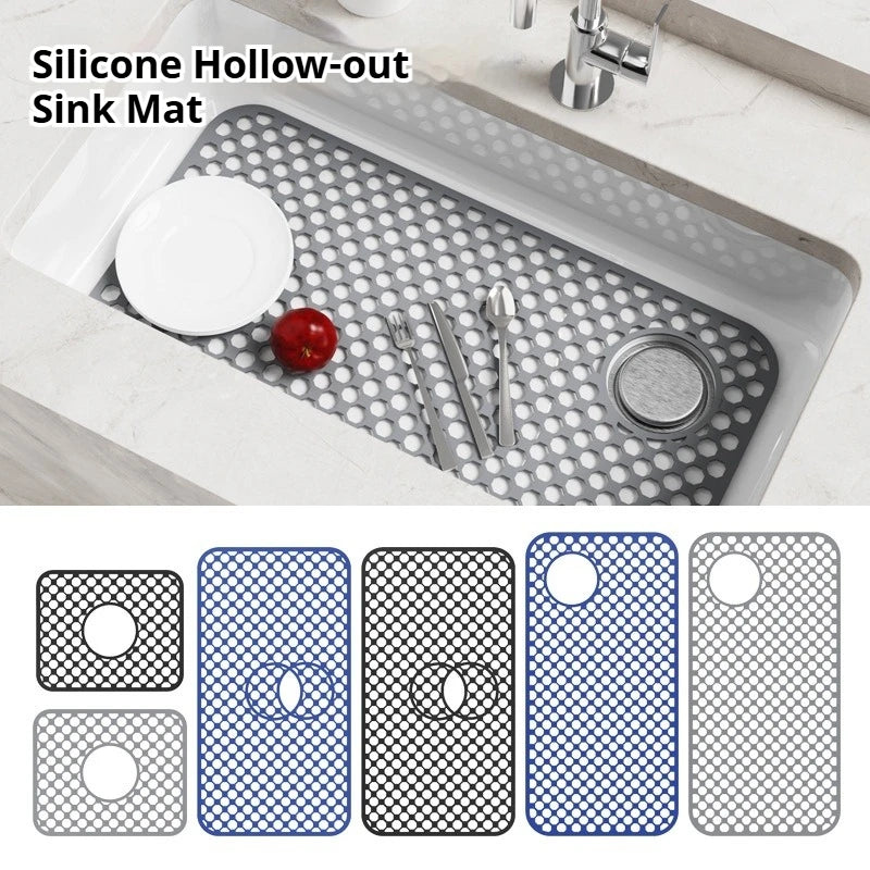 Silicone Sink Mat – Non-Slip Heat-Resistant Dish Drying Pad