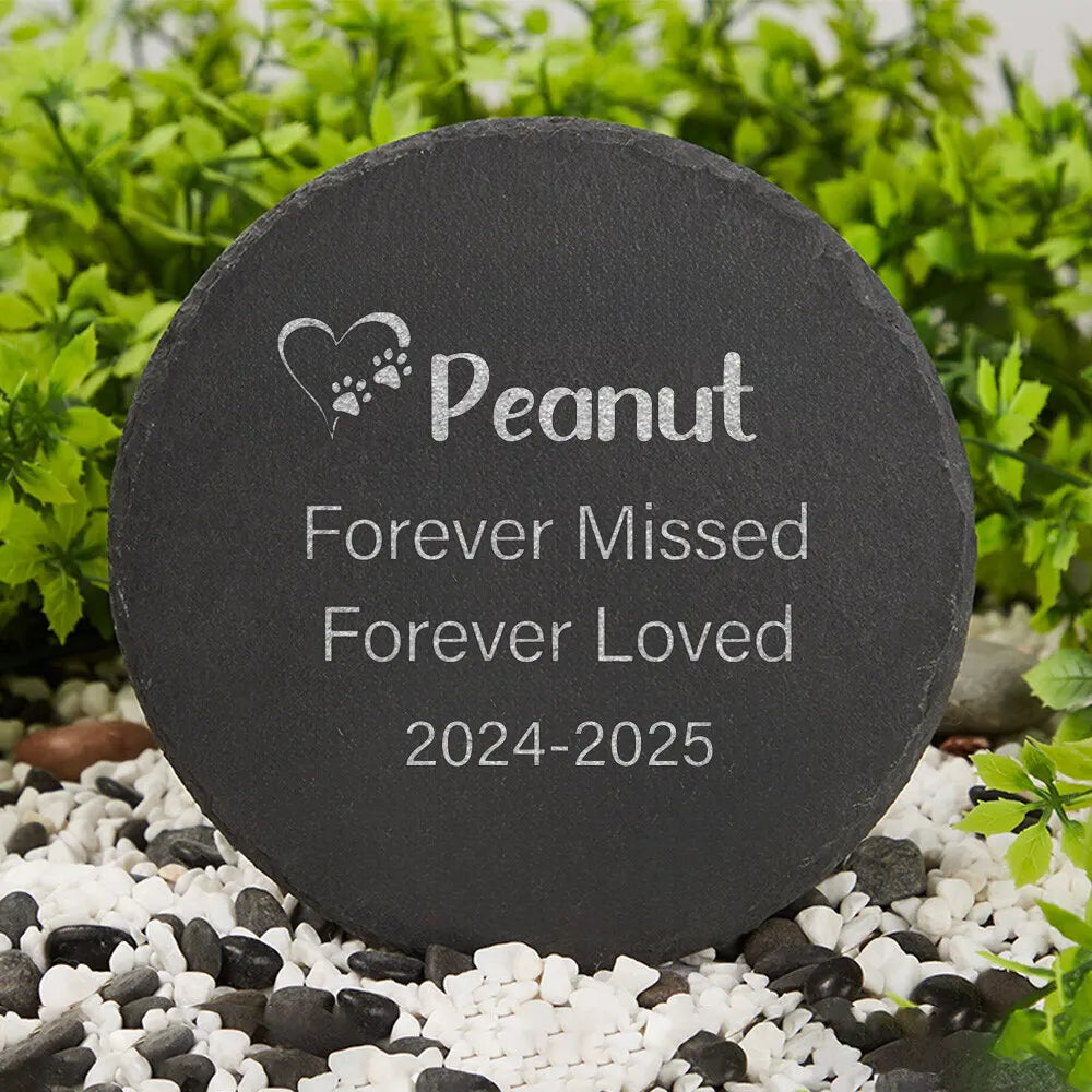 Personalized Dog Memorial Garden Stone – Custom Name Plaque