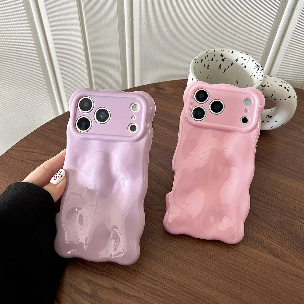 3D Bubble Texture Silicone iPhone Case – Shockproof Cover