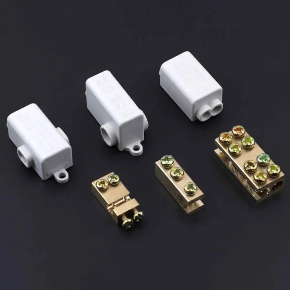 Brass High Power Wire Splitter Terminal Block 60A–100A