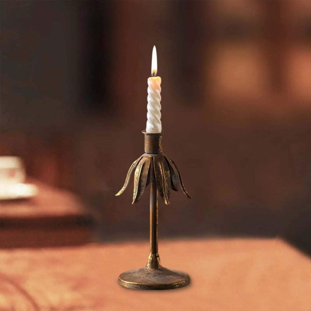 Vintage Iron Taper Candlestick Holder – Wedding & Home Decor