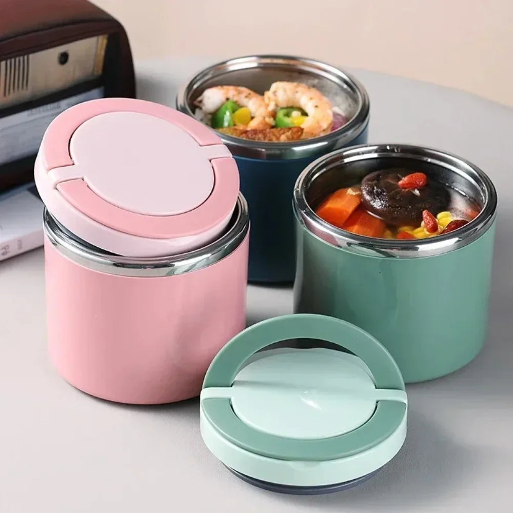 Stainless Steel Insulated Soup Thermos with Handle 630/1000ml