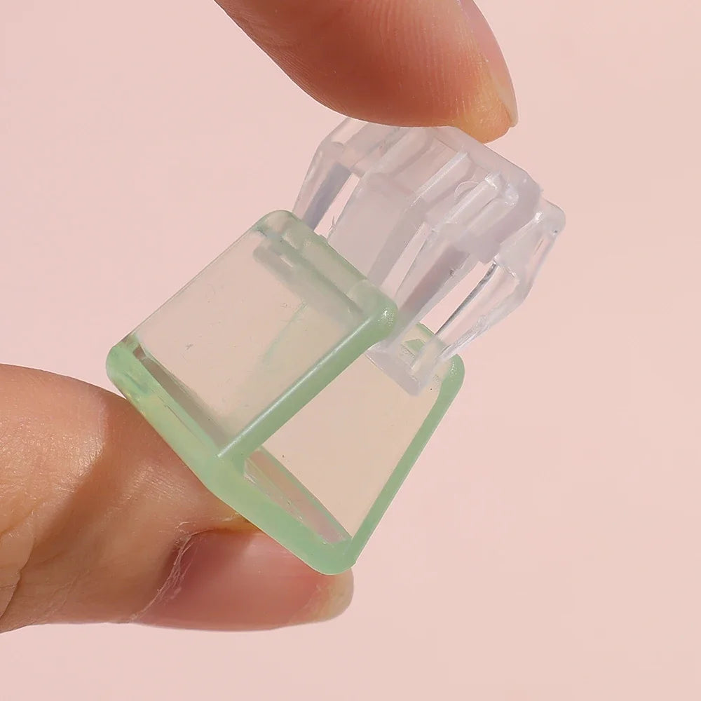 Candy Color Transparent Push Paper Clips | Mini Office Clips