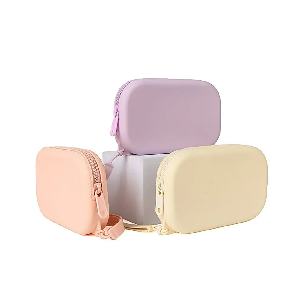 Silicone Cosmetic Bag – Waterproof Zipper Organizer & Coin Purse