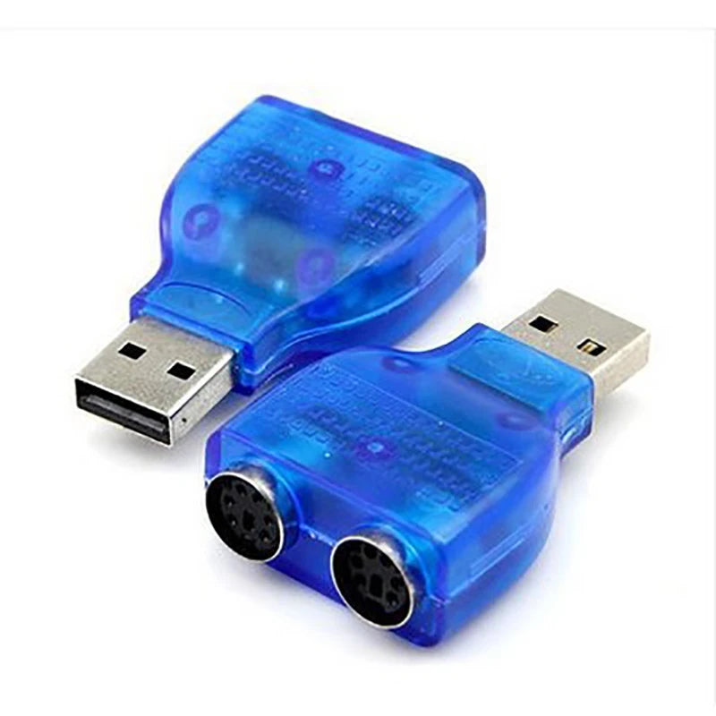 USB to Dual PS/2 Adapter – Keyboard & Mouse Cable Converter