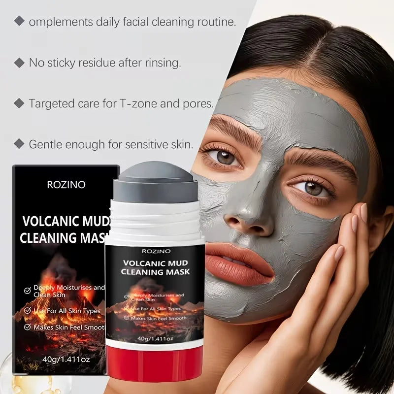 ROZINO Volcanic Mud Cleansing Mask Stick | Oil Control