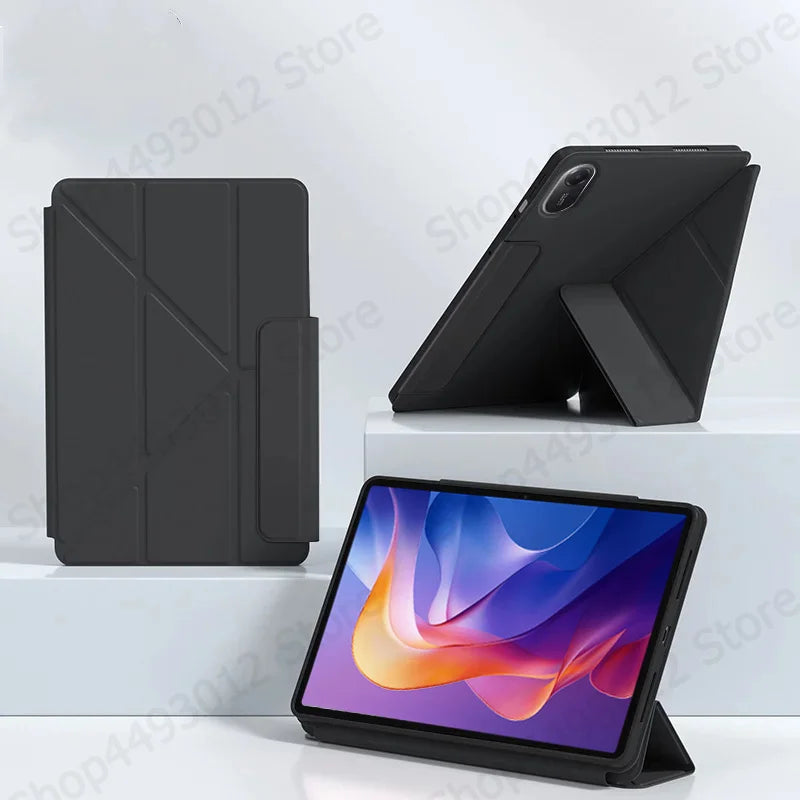Xiaomi Redmi Pad 2 Case 11" Magnetic PU Leather Tri-Fold Stand