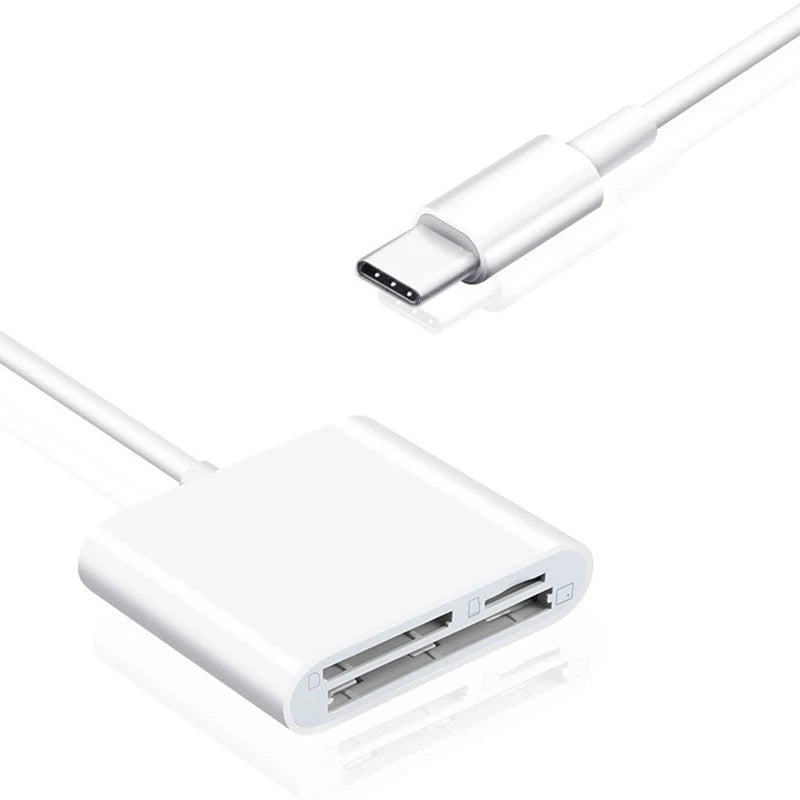 USB-C CF & SD Card Reader – Multi-Card Adapter USB 2.0
