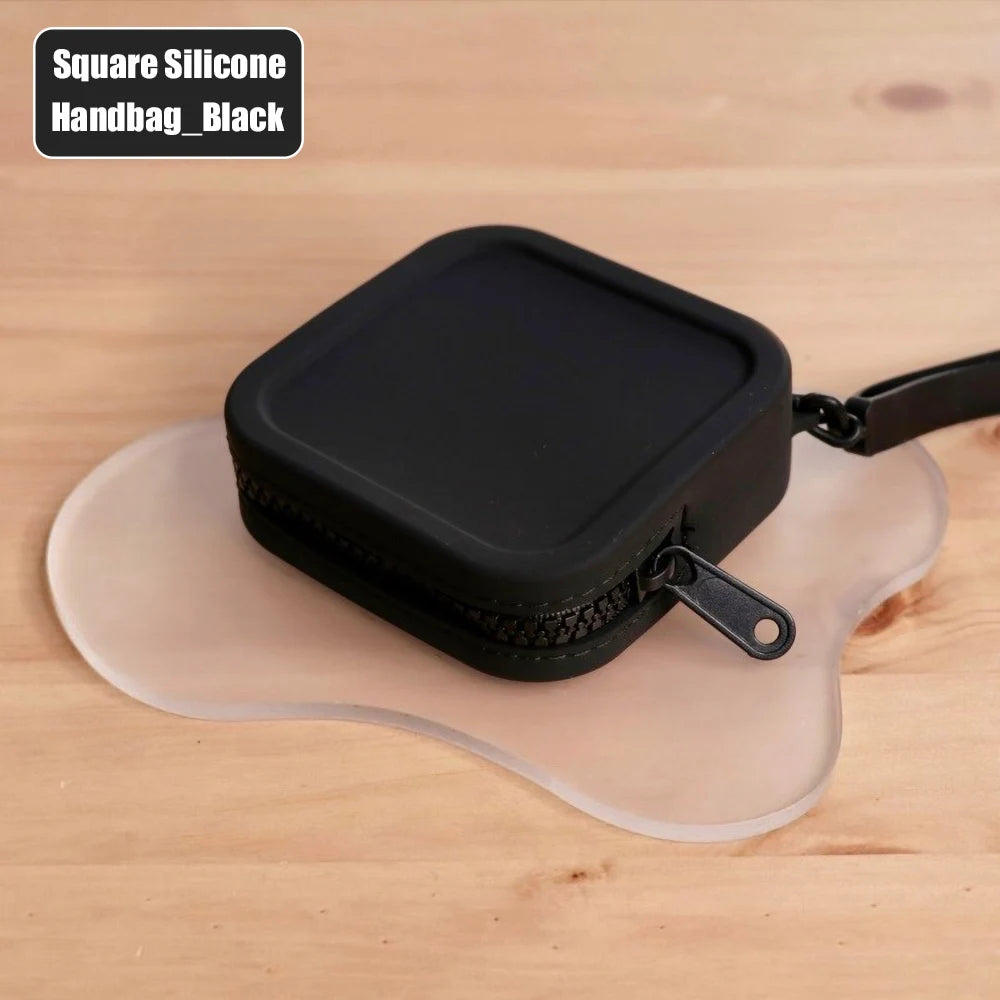 Silicone Earphone Storage Bag | Mini Zipper Cable Organizer