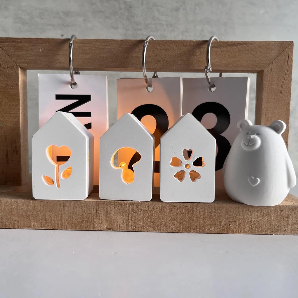 3D Hollow House Silicone Mold – DIY Plaster & Resin Craft