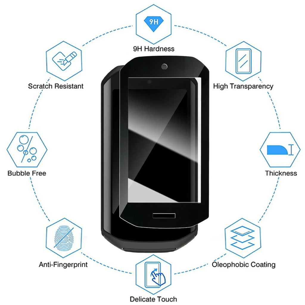 Garmin Edge 1050 Tempered Glass Screen Protector 3D Curved