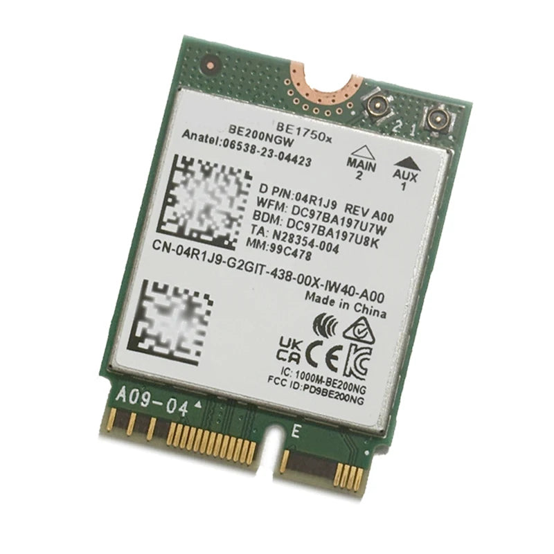 WDXUN BE1750X Wi-Fi 7 Tri-Band M.2 Card 5.8Gbps BT5.4