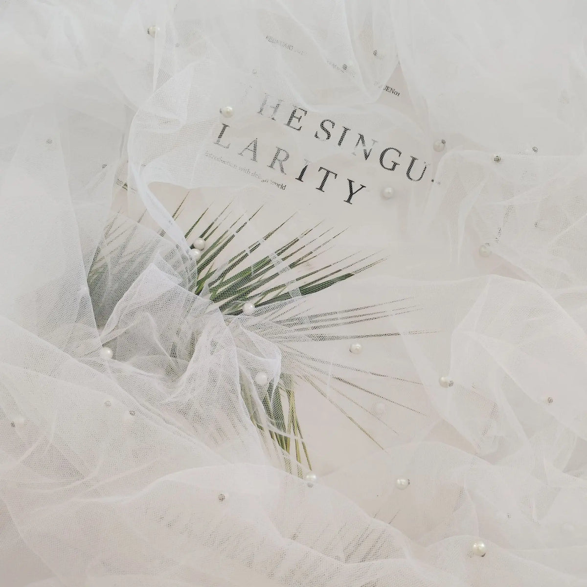 Pearl Tulle Fabric – Soft Mesh Yarn for Weddings & DIY Decor