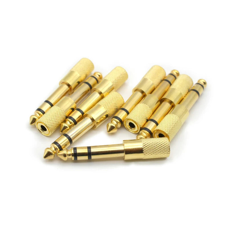 6.35mm to 3.5mm Gold-Plated Headphone Audio Adapter | FONKEN