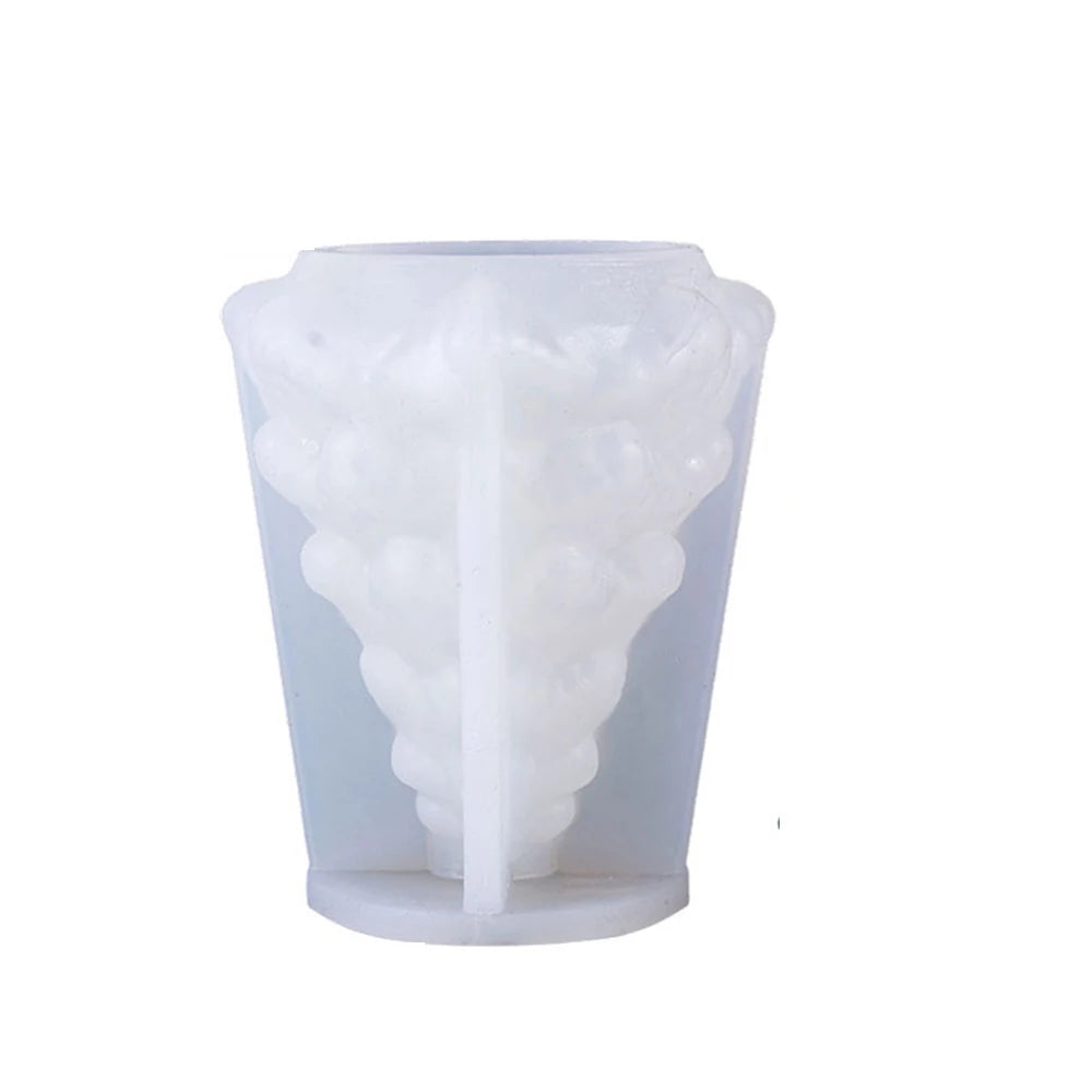Christmas Silicone Candle Mold – Snowflake & Tree Design