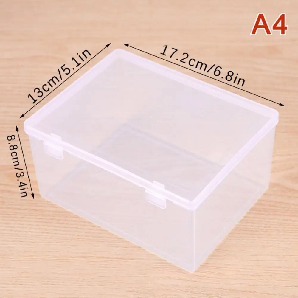 Transparent Flip Storage Box | Portable PP Plastic Organizer