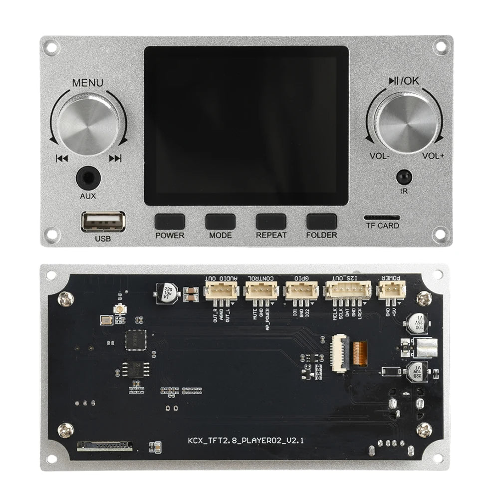 2.8" TFT Lossless Audio Decoder Board | Bluetooth 5.3 & I2S