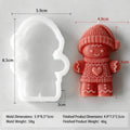 3D Christmas Gingerbread Man Silicone Candle & Baking Mold