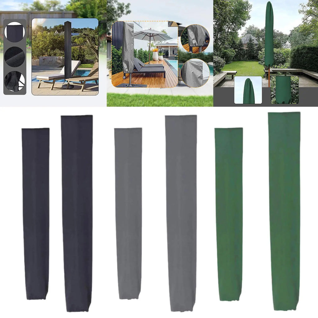 600D Oxford Patio Umbrella Cover – Waterproof & Windproof