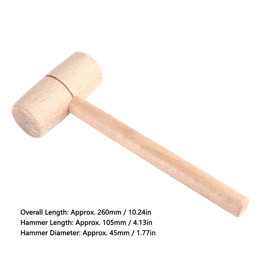 Beech Wood Carpenter Mallet – Round Head Woodworking Hammer