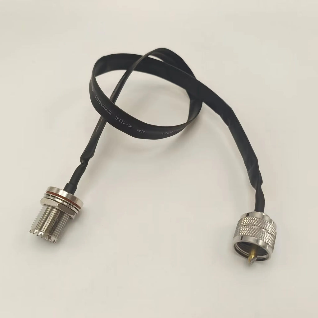 UHF RF Coaxial Flat Cable SO239 PL259 Door Window Pass-Through