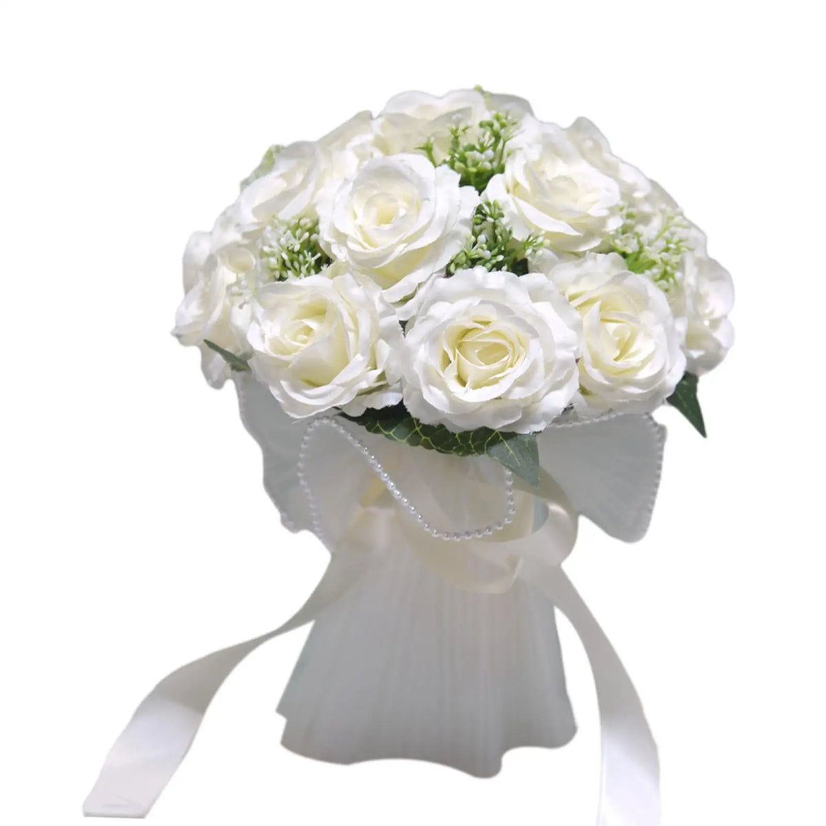Silk Rose Bridal Bouquet – Wedding & Anniversary Floral Décor