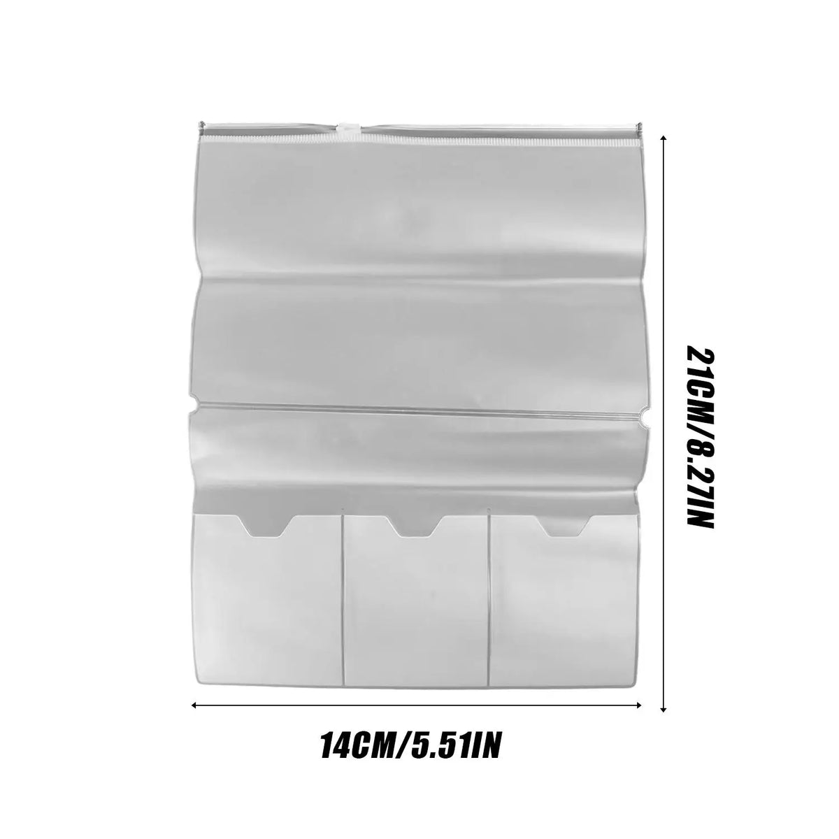 Transparent PVC Zipper Document Organizer Bag – 4 Sizes
