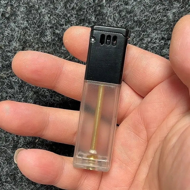 Transparent Acrylic Grinding Wheel Lighter – Visible Fuel Window