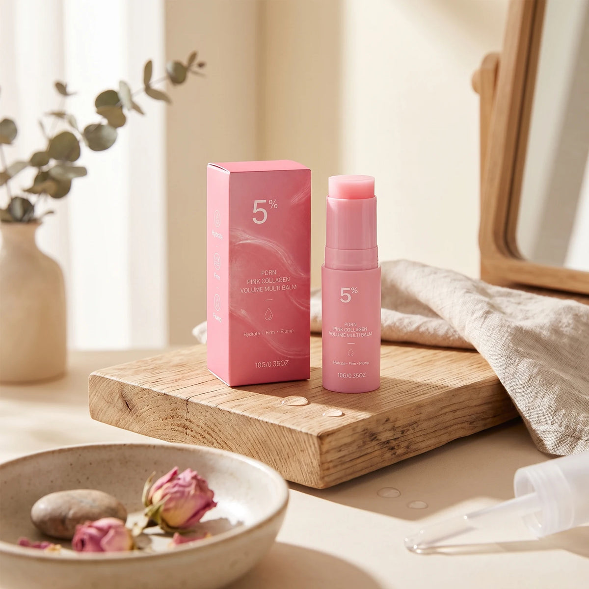 5% PDRN Pink Collagen Balm Stick – Hydrating & Firming 10g