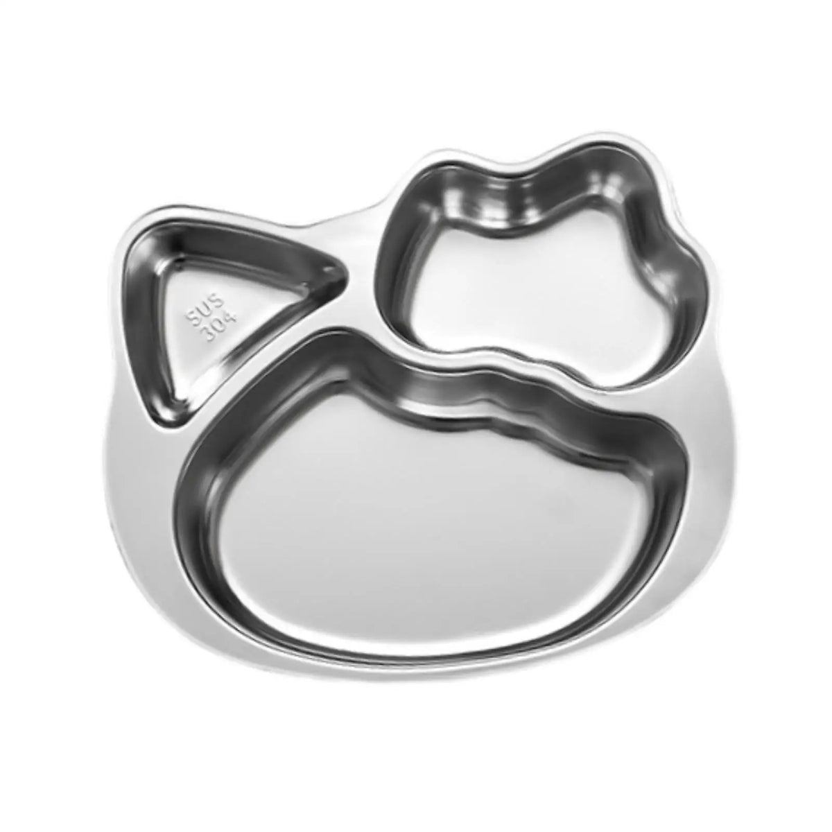 Kids Stainless Steel Divided Meal Tray | Toddler Food Platter