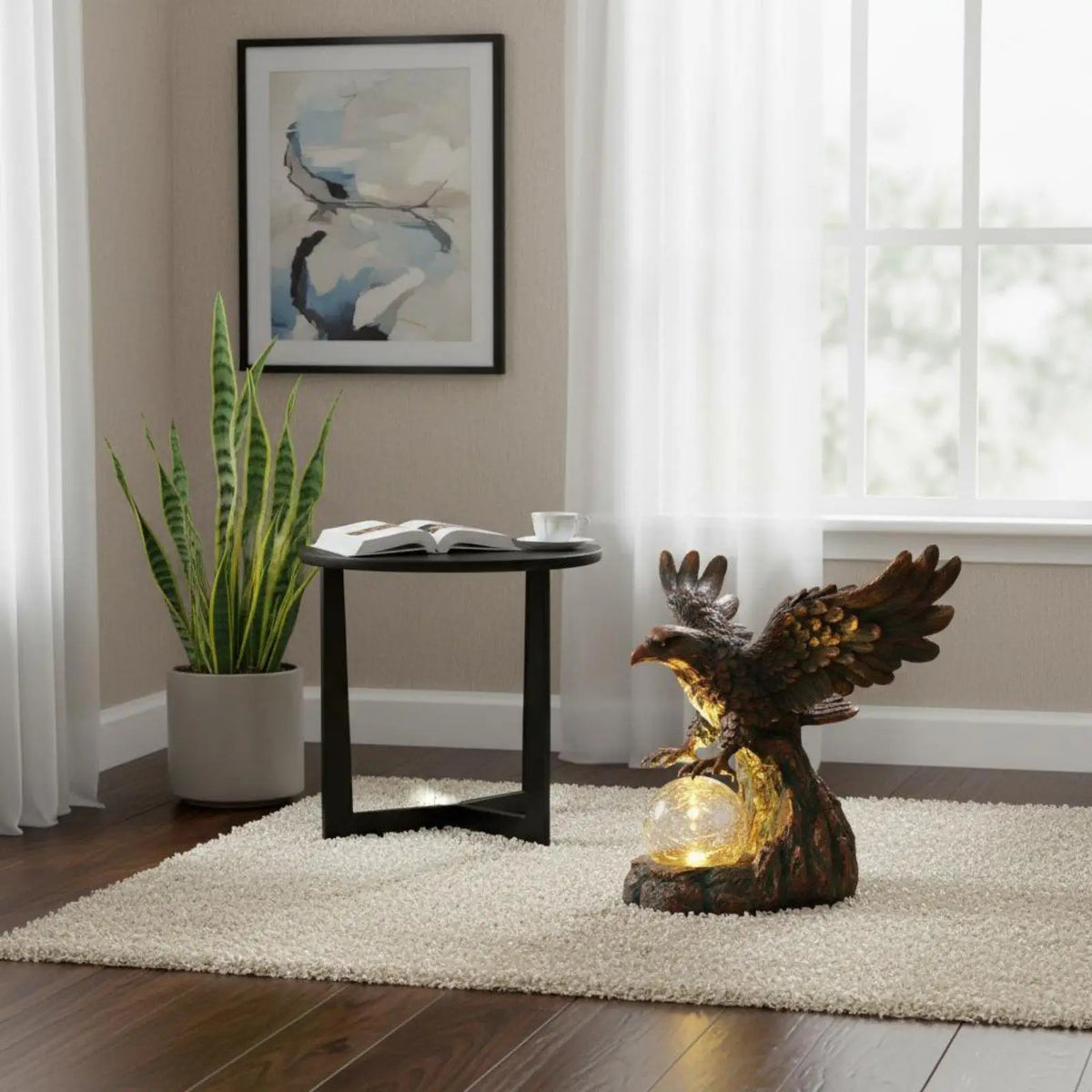 Solar Garden Statue Light – Auto On/Off Waterproof Figurine Lamp