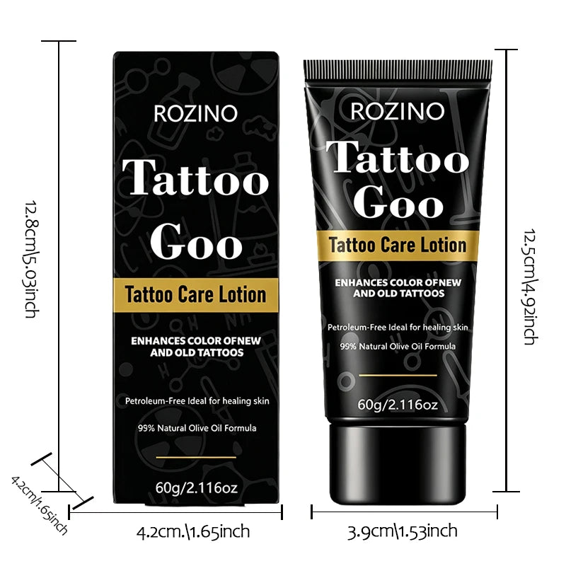 ROZINO Tattoo Aftercare Cream – Olive Oil Moisturizer 60g