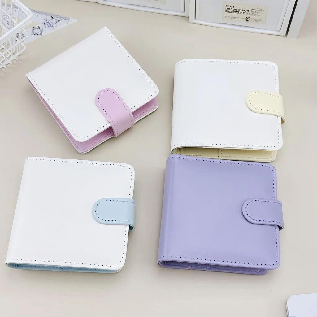 Mini 3-Inch PU Leather Loose Leaf Card Binder – 25 Pages