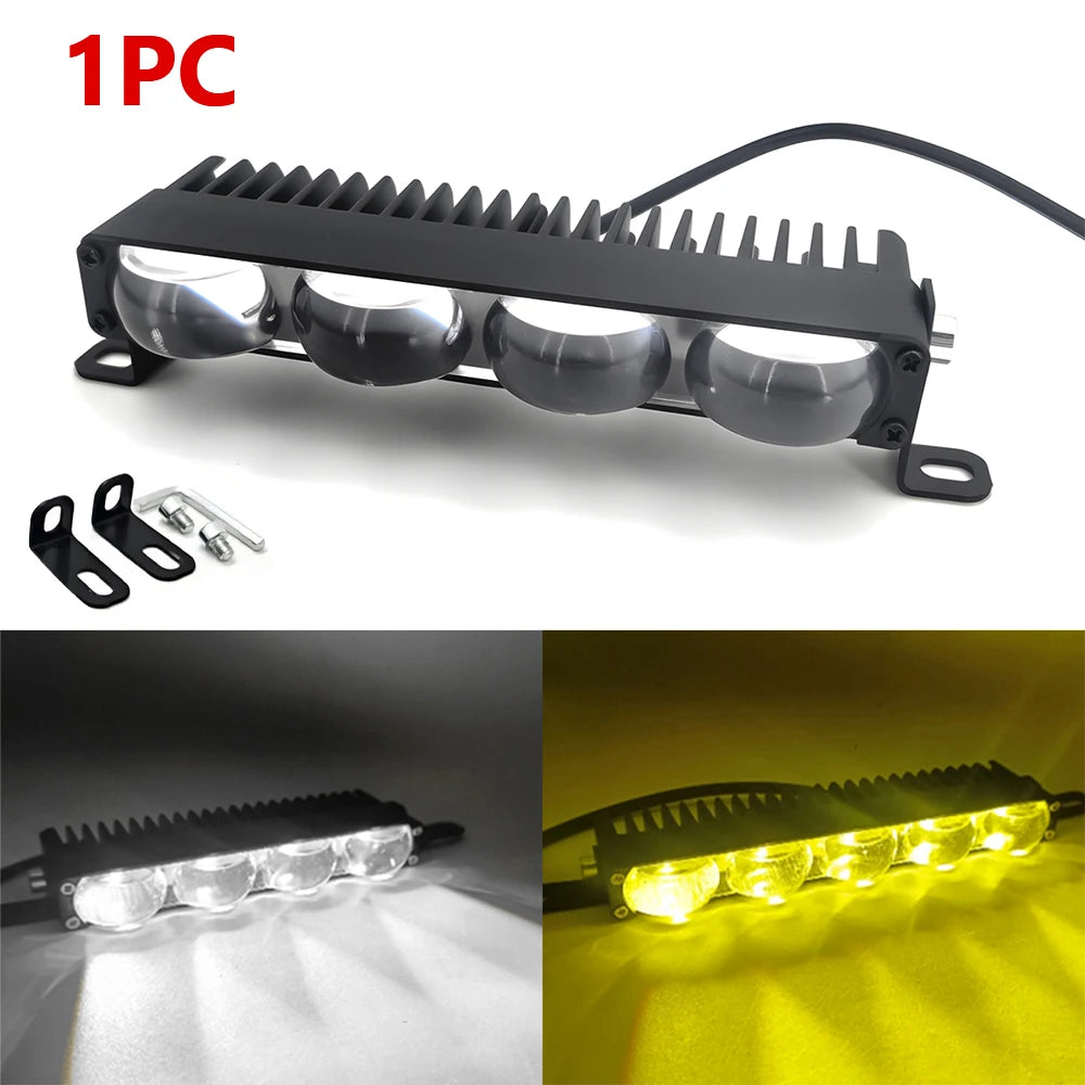 Mini LED Projector Fog Work Lamp – Car, Motorcycle & SUV