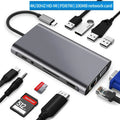 11-in-1 USB-C Hub | HDMI 4K, VGA, RJ45, PD 100W, Card Reader